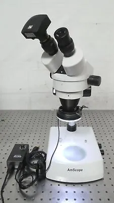 Buy R184326 Amscope 0.5X Microscope W/ WF20X/10 & MU300 Eyepiece Camera • 300$