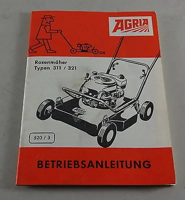 Buy Operating Instructions/Manual Agria Lawn Mower Type 311/321 Stand 03/1973 • 16.16$