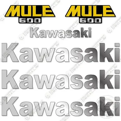 Buy Kawasaki Mule 600 Decal Kit Utility Vehicle - Aftermarket 7 Year 3M Vinyl Kit! • 84.95$