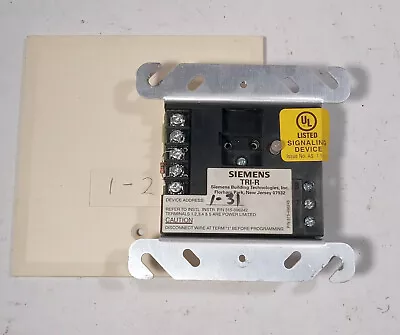 Buy 1 Used Siemens Tri-r Addressable Interface Module With Plate ***make Offer*** • 34.39$