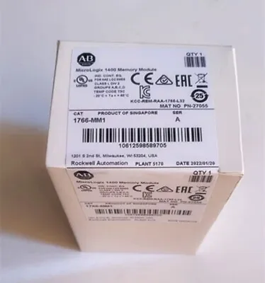 Buy Original Allen-Bradley 1766-MM1 MicroLogix 1400 Memory Module 100% NEW 1766MM1 • 138$