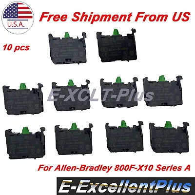 Buy 10 PCS For Allen-Bradley 800F-X10 Normally Closed Contact Block 690V 10A • 52.35$