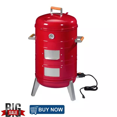 Buy 4-in-1 Electric And Charcoal Water Smoker Outdoor Grills Camping BBQ Cooking • 182.24$