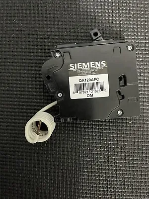 Buy Siemens QA120AFC 20-Amp Single Pole 120-Volt Plug-On Combination AFCI Breaker • 35$