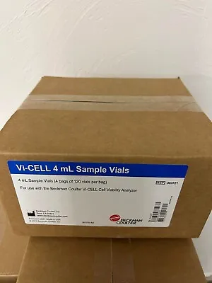 Buy Beckman Coulter Vi-Cell, Sample Vial, 4mL, For Cell Analysis, 4x120 Vial, 383721 • 35$