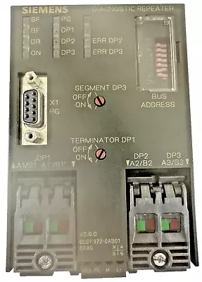 Buy Siemens 6ES7972-0AB01-0XA0 Diagnostic Repeater For Profibus DP, Used (G4) • 189.99$