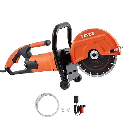 Buy VEVOR 9'' Electric Concrete Saw Wet/Dry Saw Cutter With Water Pump And Blade • 136.99$