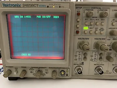 Buy Cal'd, Refurbed TEKTRONIX 2465BCT 400MHz OSCILLOSCOPE + Frequency Counter + GPIB • 1,100$
