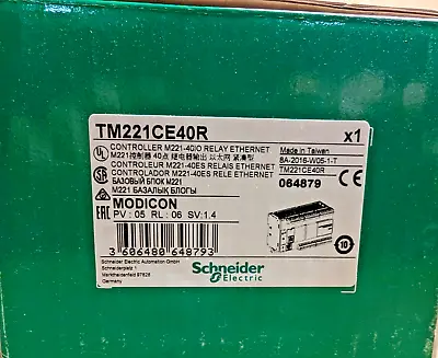 Buy Schneider Electric TM221CE40R Modicon M221 Logic Controller Ethernet  New In Box • 325$