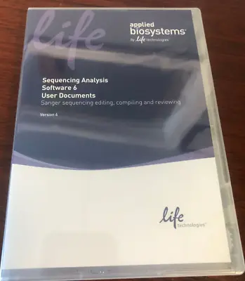 Buy Applied Biosystems Life Technologies Sequencing Analysis Software Version 6 User • 98$