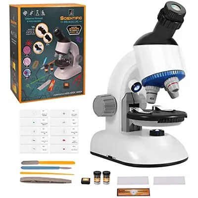 Buy Science Kits For Kids Beginner Microscope With LED 40-1200X Kids Gift US STOCK • 23.99$