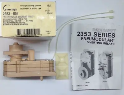 Buy INVENSYS/Schneider Electric 2353-501 Pneumodular Diverting Relay (3-20psig), New • 338.50$