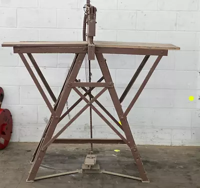 Buy Unbranded Vintage Rivet Foot Press With Stand 18  X 3  Throat 3/8  Opening • 250$