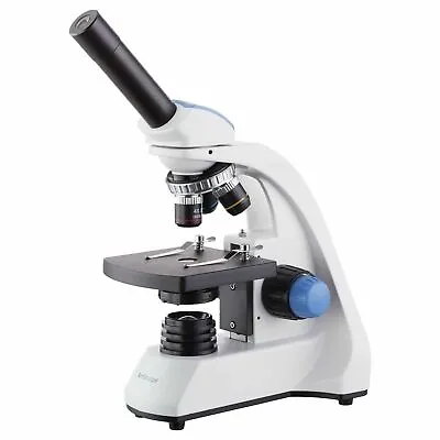 Buy AmScope 40X-400X LED Intermediate Student Monocular Compound Microscope • 77.99$