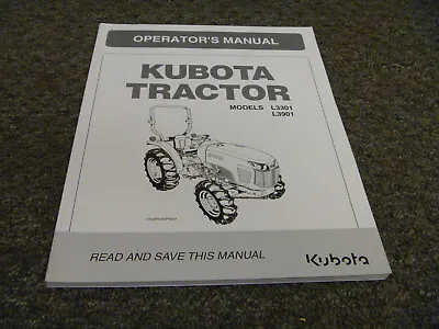 Buy Kubota L3301 & L3901 Tractor Owner Operator Maintenance Manual User Guide • 139.30$