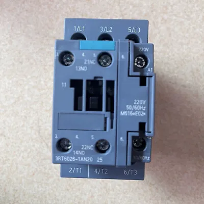 Buy For Siemens 3RT6026-1AN20 AC220V 25A 50/60Hz Contactor • 39.75$