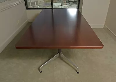 Buy BEAUTIFUL Herman Miller Eames Conference/Dining Table! Walnut, Aluminum Base • 1,200$