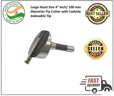 Buy Large Head Size 4  Inch/ 100 Mm Diameter Fly Cutter With Carbide Indexable Tip • 121.50$