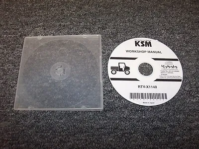 Buy Kubota RTV-X1140 Tractor Utility Vehicle Workshop Shop Service Repair Manual DVD • 53.43$
