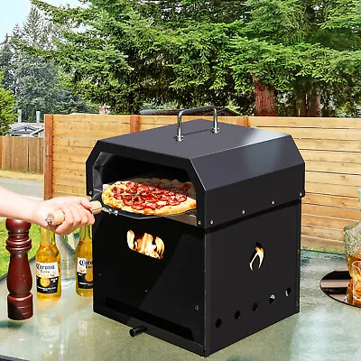 Buy 4-in-1 Multipurpose Outdoor Pizza Oven 2-Layer Detachable Grill Oven & Fire Pit • 94.50$
