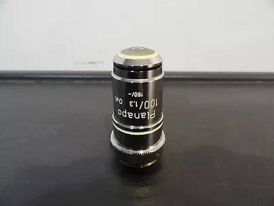 Buy Zeiss Planapo 100x/1.3 Oil 160/- Microscope Lens Good Condition West Germany • 189.95$