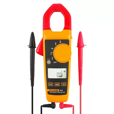 Buy Fluke 324 Clamp Meter Temperature Capacitance Voltmeter Ammeter Multimeter • 199$