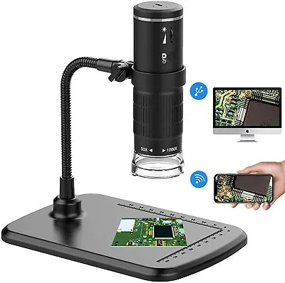 Buy Wireless Digital Microscope Handheld USB HD Inspection Camera For IPhone IPad PC • 29.71$