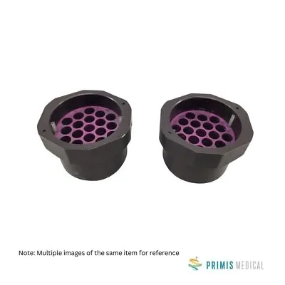 Buy Beckman Coulter Bucket With 341939 Purple 19 Hole Disc Adapter - Lot Of 2 • 85.50$