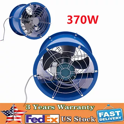 Buy 370W 16  Pipe Spray Booth Paint Fumes Exhaust Fan Axial Fan Cylinder Pipe Fan US • 118.80$