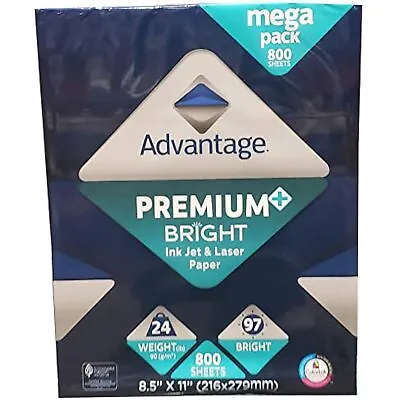 Buy Advantage Multi Purpose Premium Bright Ink Jet & Laser Paper 8.5'' X 11  • 36.89$