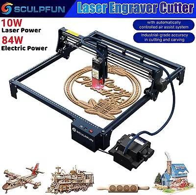 Buy SCULPFUN S30 PRO 84W Effect Laser Engraver With Automatic Air-assist System V8I2 • 337.45$