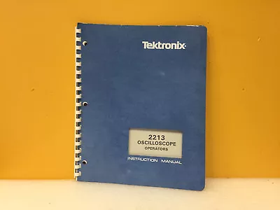 Buy Tektronix 070-3397-00 2213 Oscilloscope Operators Instruction Manual • 39.99$