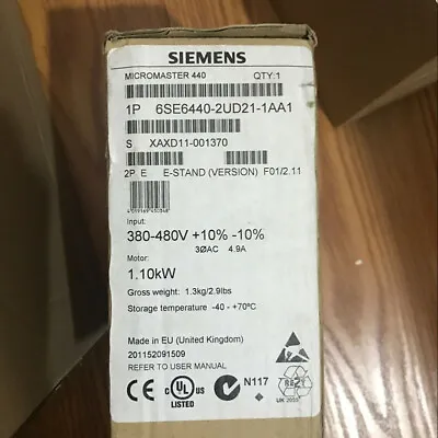 Buy 1pcs Brand New M440 Siemens 6se6440-2ud21-1aa1 Micromaster In Box By Dhl • 365$