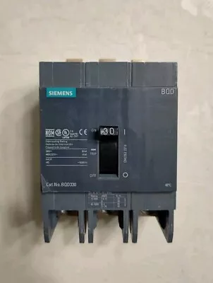 Buy New Takeout Circuit Breaker Siemens BQD330 30 Amp 3 Pole 480/277V Bolt On BQD • 150$