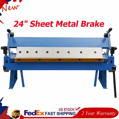 Buy 24  Pan And Box Brake Sheet Metal Pan And Box Metal Brake W Removable Fingers • 329.18$