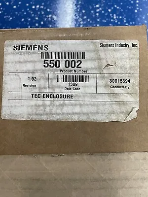 Buy Siemens Terminal Equipment Controller (tec) Enclosure Box 550-002 • 14.99$