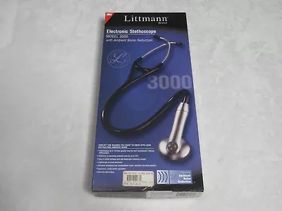 Buy Littman Electronic Stethoscope 3000 Noise Reduction Pre Owned Hunter Green • 299.99$