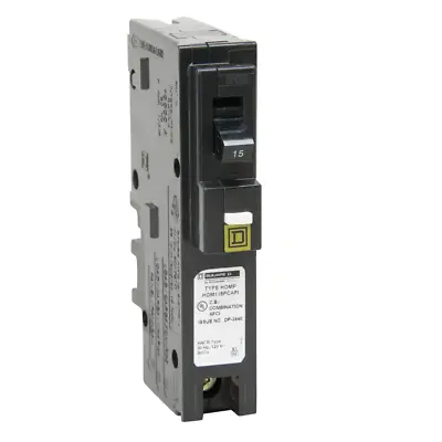 Buy Combination Arc Fault Circuit Breaker 15 Amp Single-Pole Plug-On Neutral Design • 80.79$