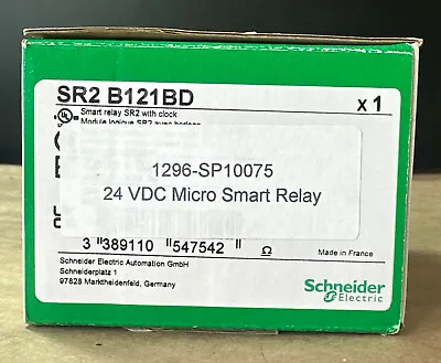 Buy NEW IN BOX- Schneider Electric SR2B121BD SR2 B121BD Zelio SR2 24VDC Smart Relay • 117.33$