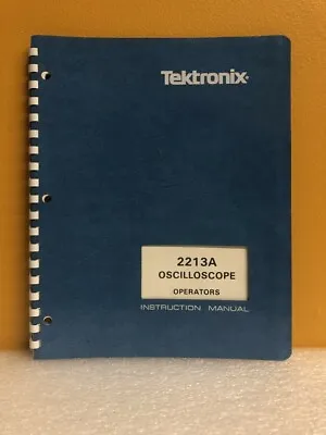 Buy Tektronix 070-4734-00 2213A Oscillocope Operators Instruction Manual • 42.49$