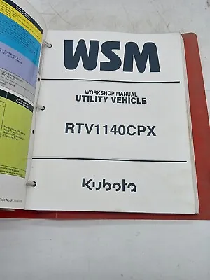 Buy Kubota Rtv1140cpx Utility Vehicle Utv Service Repair Workshop Manual Oem • 59.99$