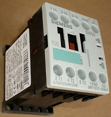 Buy Electrical Motor Control Contactor Iec Size 00 Siemens 3rt1017-1bb41 24vdc Coil  • 74.99$