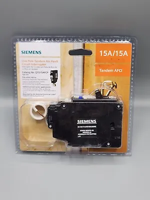 Buy Siemens Q1515AFCP 15 Amp 120-Volt 1-Pole Tandem AFCI Type QTA Circuit Breaker. • 55$