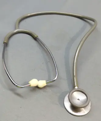 Buy Vintage 3M Littmann Stethoscope Grey Tubing Tested & Working With White Earbuds • 40.50$