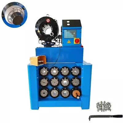 Buy 220V 0.55 -2.72  Hose Tubing Crimper Hydraulic Pipe Pressing Crimping Machine • 4,922$