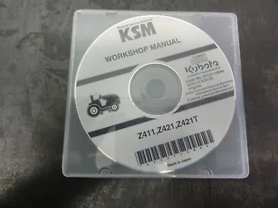 Buy Kubota Z411 Z421 Z421T Tractor Mower Workshop Manual CD • 15$
