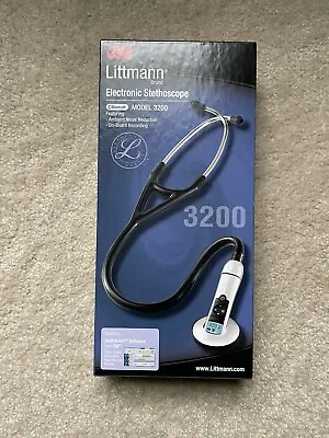 Buy 3M Littmann 3200 Electronic Stethoscope Bluetooth Black • 699$