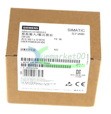 Buy One New Siemens PLC S7-200 6ES7235-0KD22-0XA0 Module 6ES7 235-0KD22-0XA0 • 96.60$