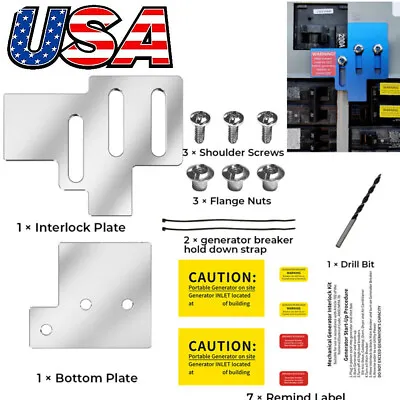 Buy Billet Generator Interlock Kit For Siemens & Murray 150A & 200A Breaker Panels • 39.99$