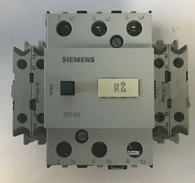 Buy Siemens 3tf4522-0a Contactor W/ Aux 3ty7 561-1a 55a 600vac • 45$